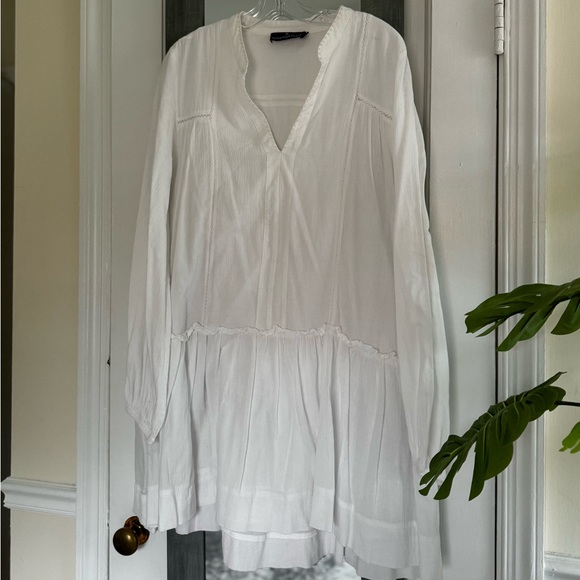 Tuckernuck Pomander Place White Ophelia Mini Dress Coverup Coastal Minimalist - Picture 5 of 11
